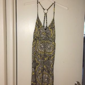 Black and yellow patterned summer dress, size XL